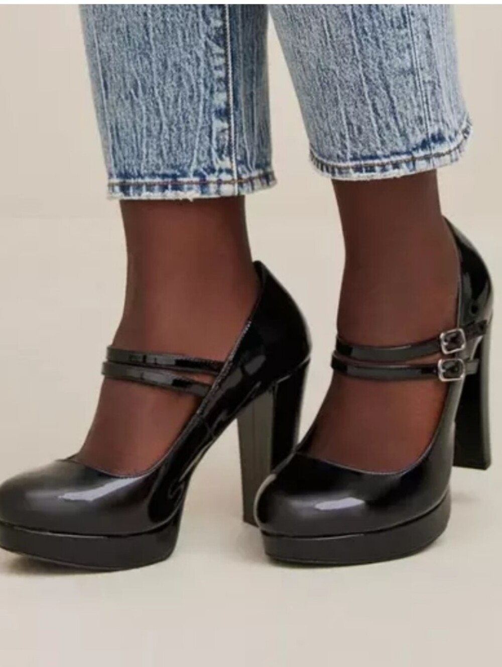 TORRID Mary Jane Platform Tapered Heel - Black (WW)